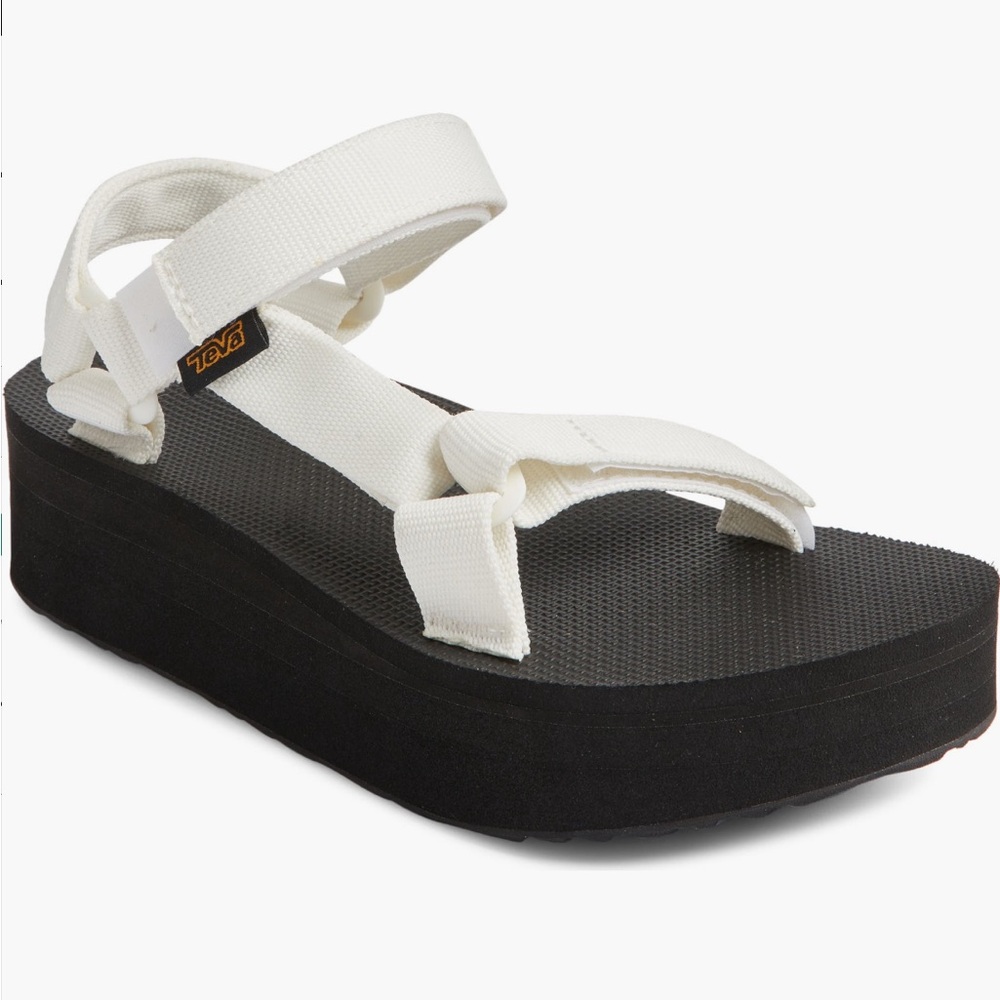 Teva White and Black Sandals Comfortable Stylish Design